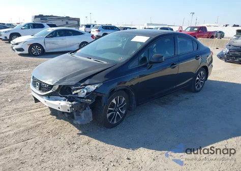 2013 Honda Civic Ex z USA, uszkodzony, nr VIN 19XFB2F84DE078632